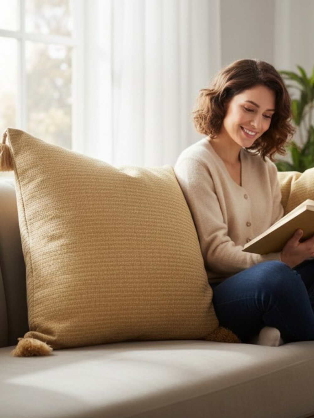 Serena & Lily Tassel Accent Pillow